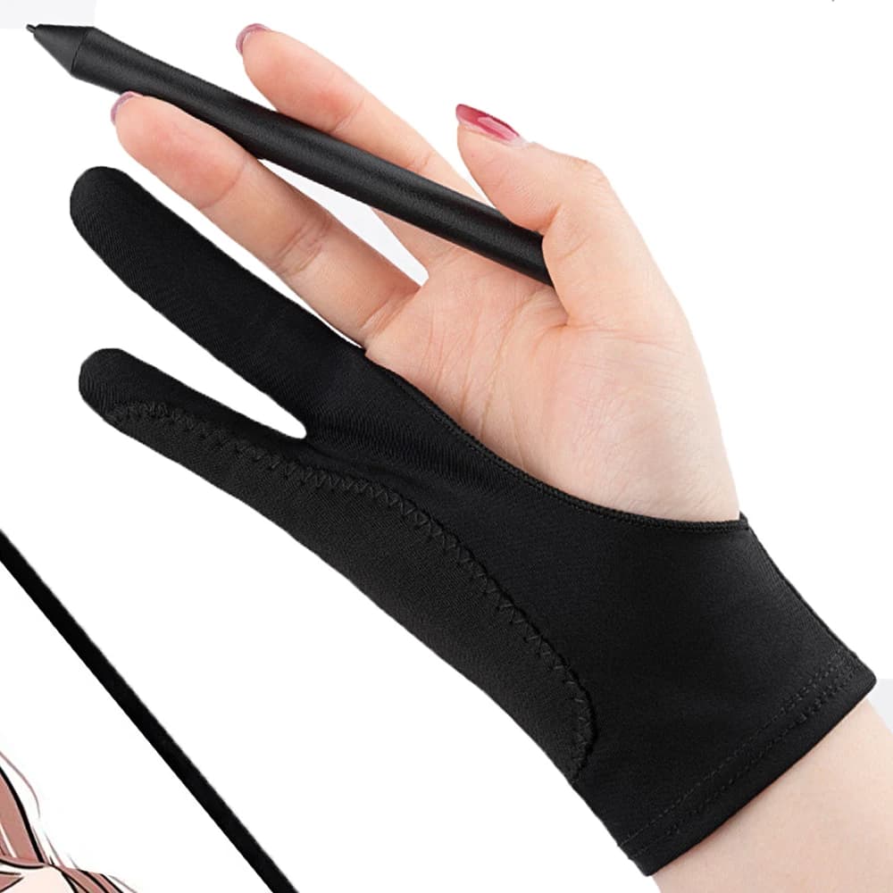 Two-Finger Touchscreen Drawing Gloves