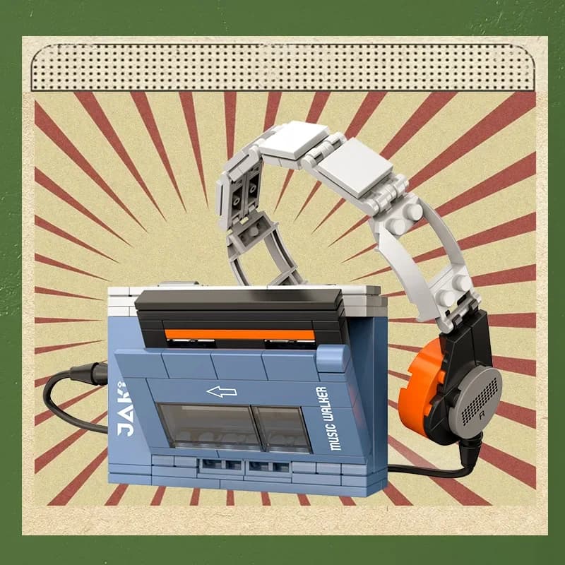 Retro Tech Building Blocks Set