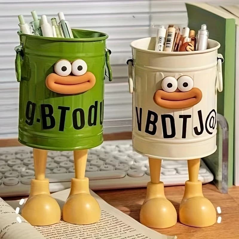Cartoon Personality Pen Holder Bucket