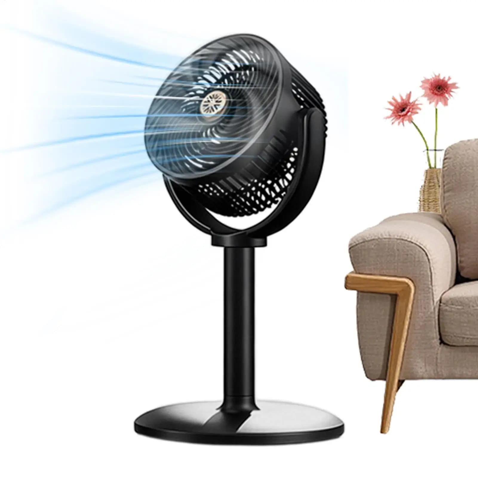 Adjustable Pedestal Fan with USB Charging