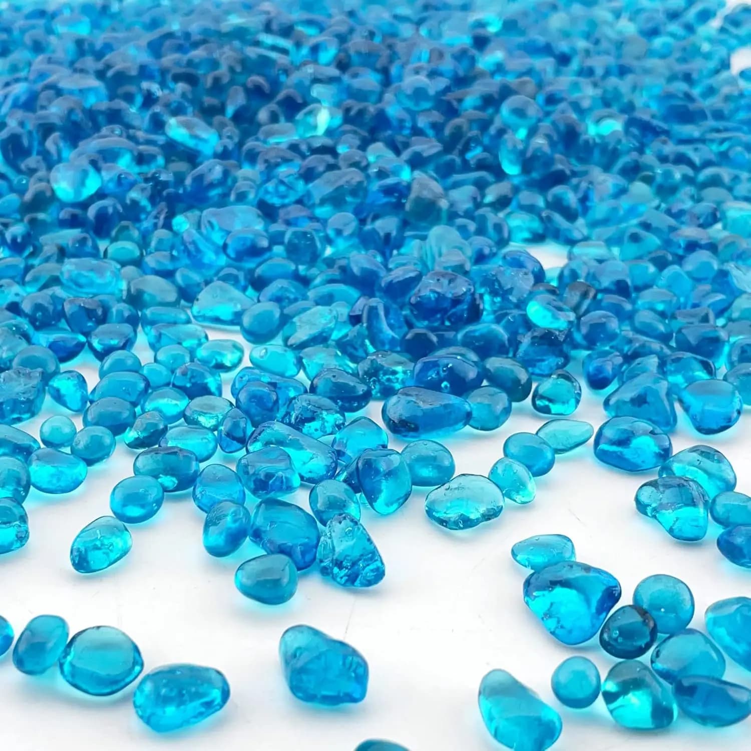 Light Blue Glass Aquarium Gravel