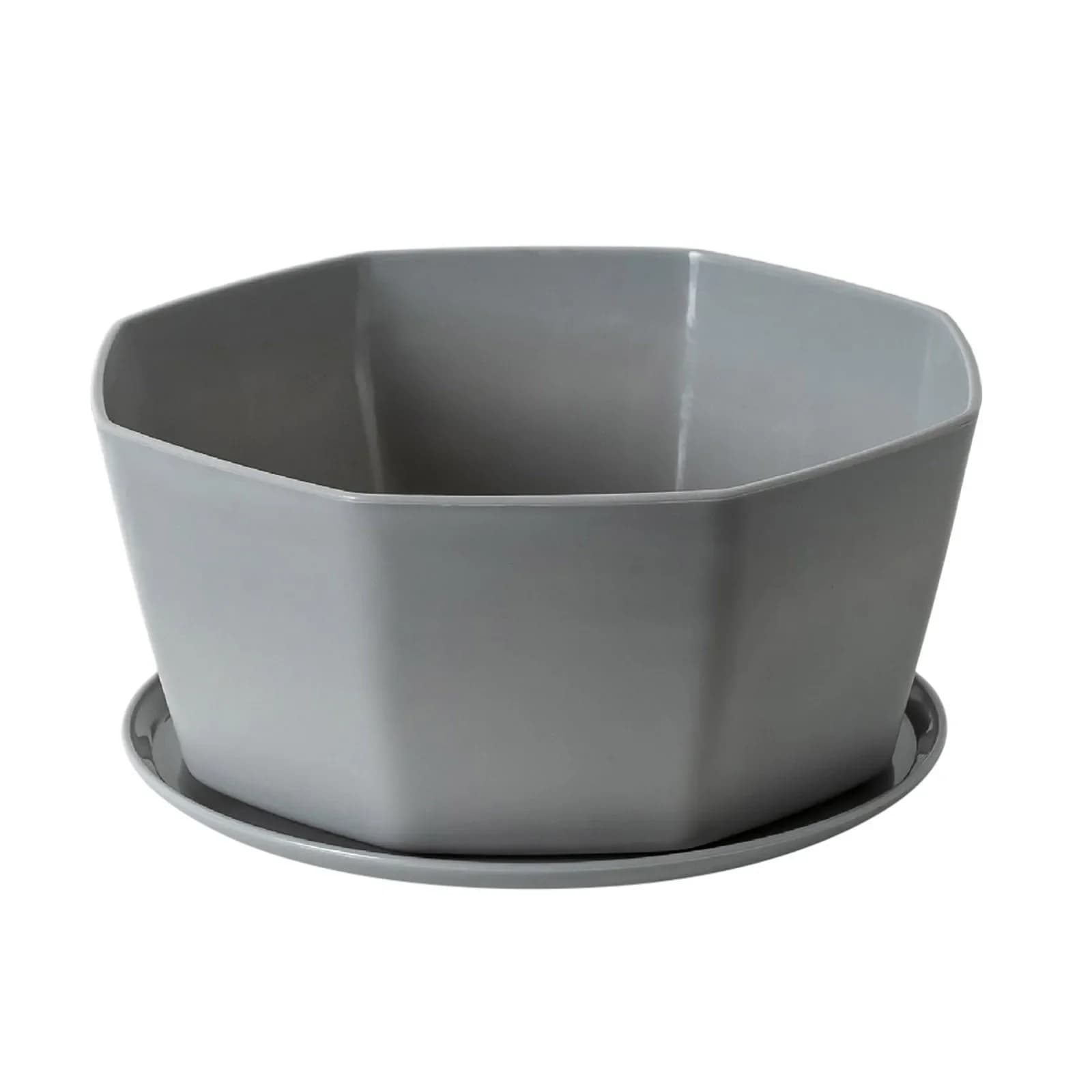 Plastic Flower Pots with Drainage and Saucers