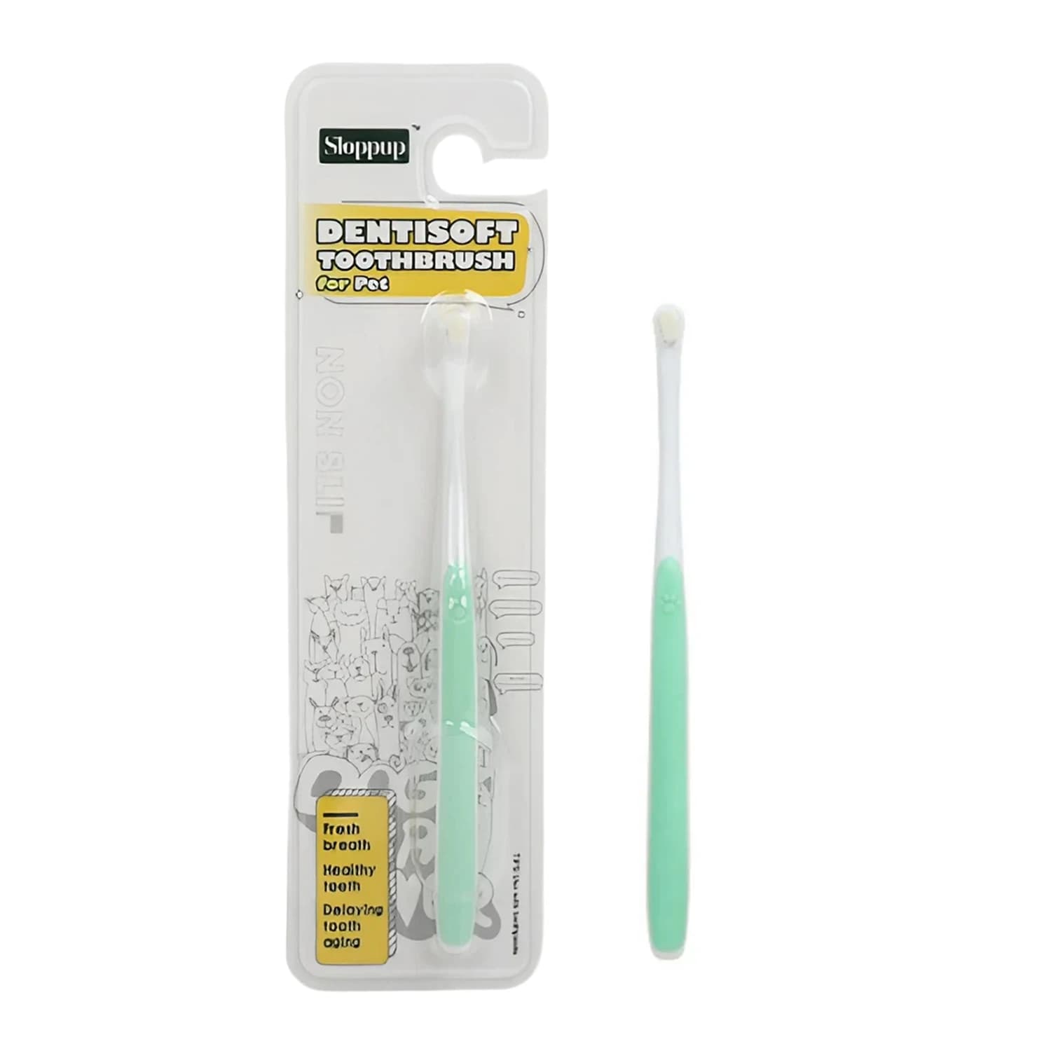 Dog Toothbrush Soft Bristle Oral Care