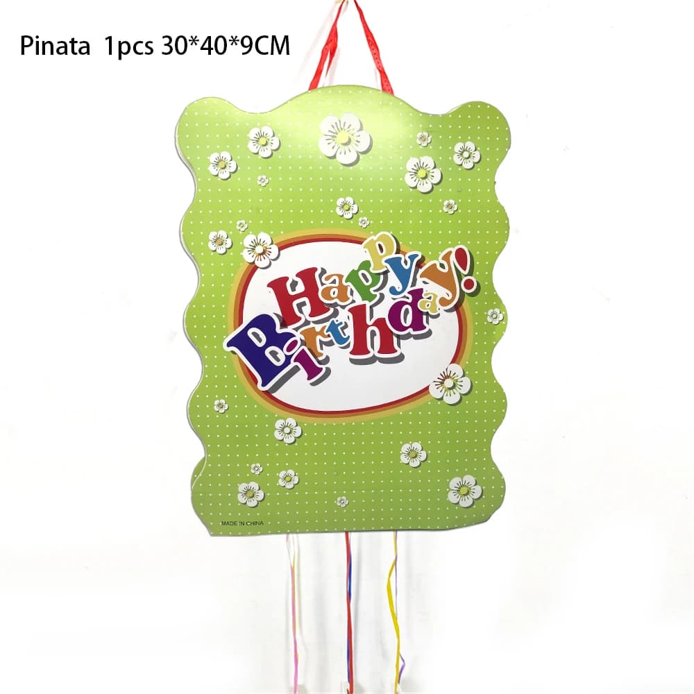 1pcs/lot Happy Birthday  Pinata Birthday Party Deco Piñata Event piñata cumpleaños infantil Girls Boys Kids Favors DIY Pinatas