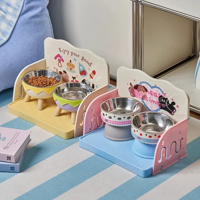Elevated Pet Bowl Feeding Stand