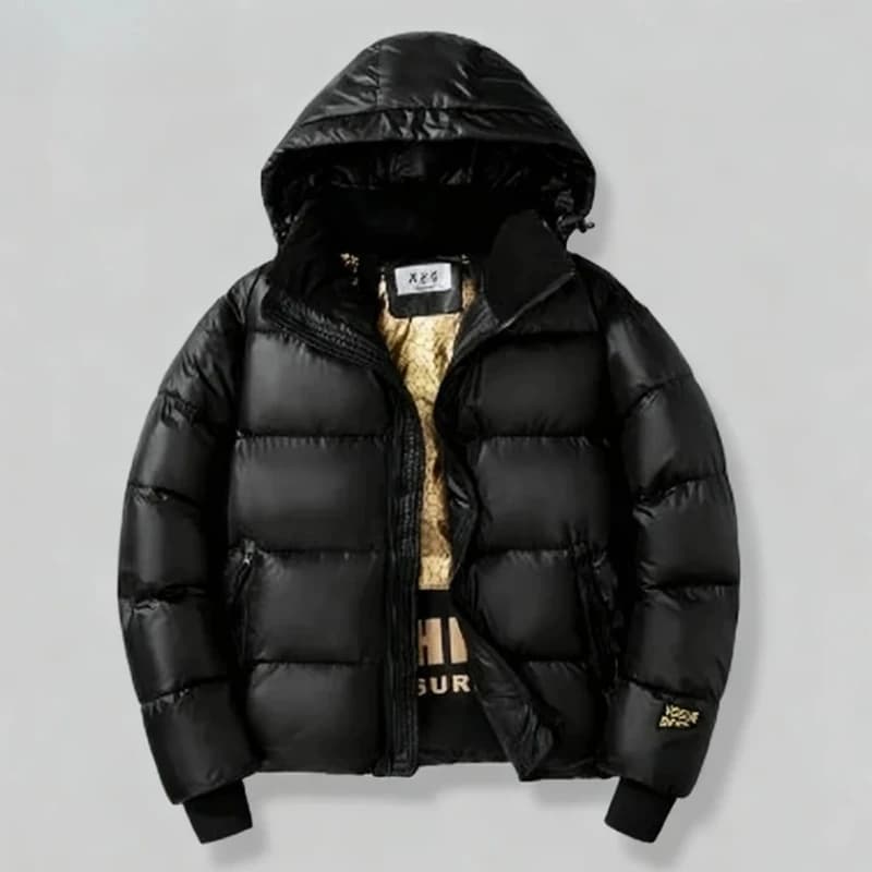 Men's Hooded Puffer Parka Jacket
