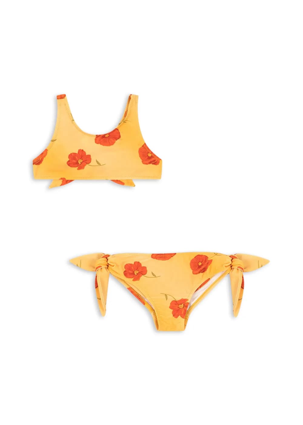 New Kids Swimwear 2026 Summer Floral Printed Girl Swimsuit Beach Wear Bathing Suit Baby Bikinis Set Clothes