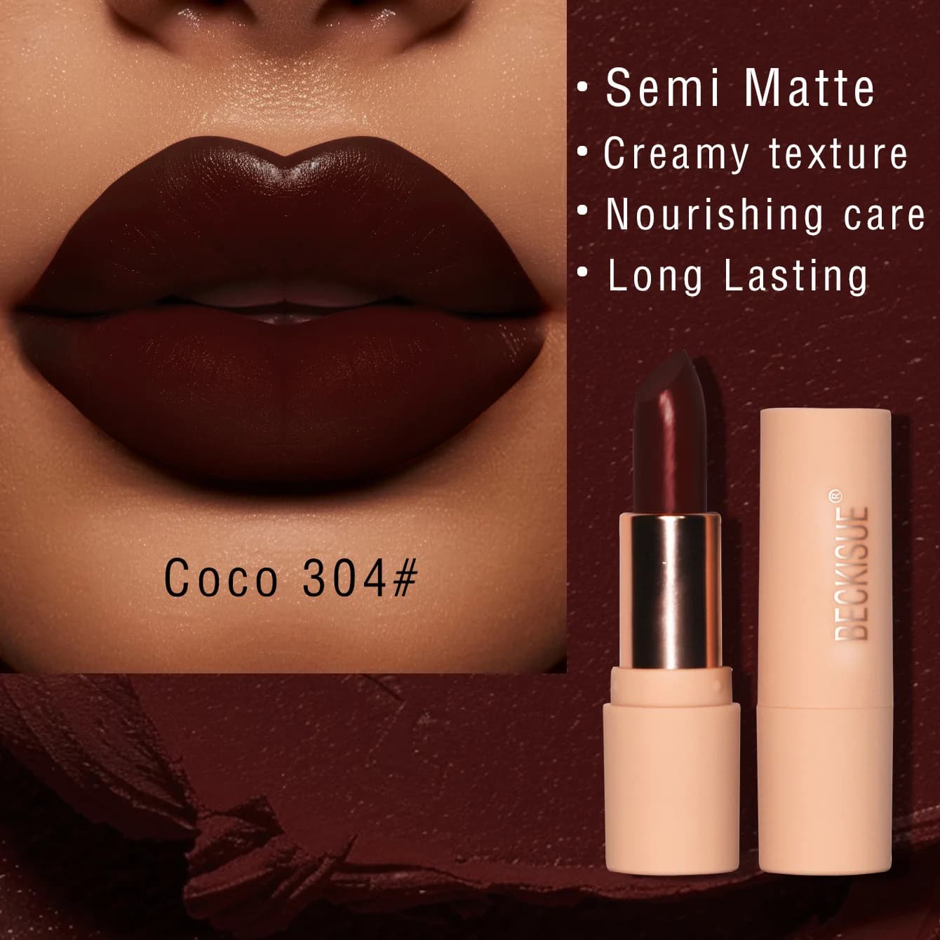 Matte Nude Brown Lipstick
