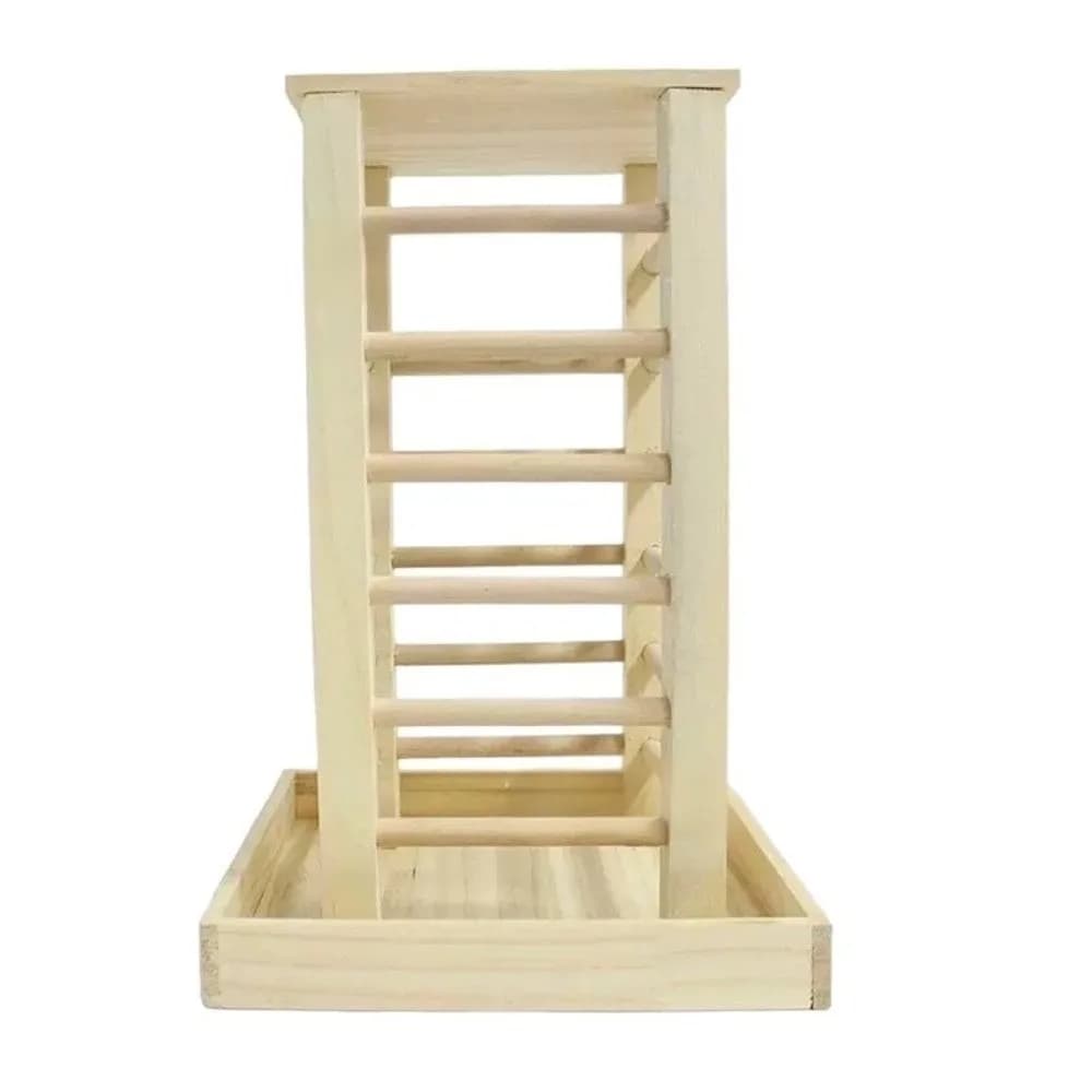Wooden Rabbit Hay Manger with Detachable Tray