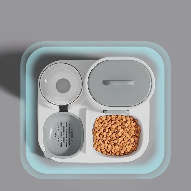 Cat and Dog Dual Feeding Water Bowl
