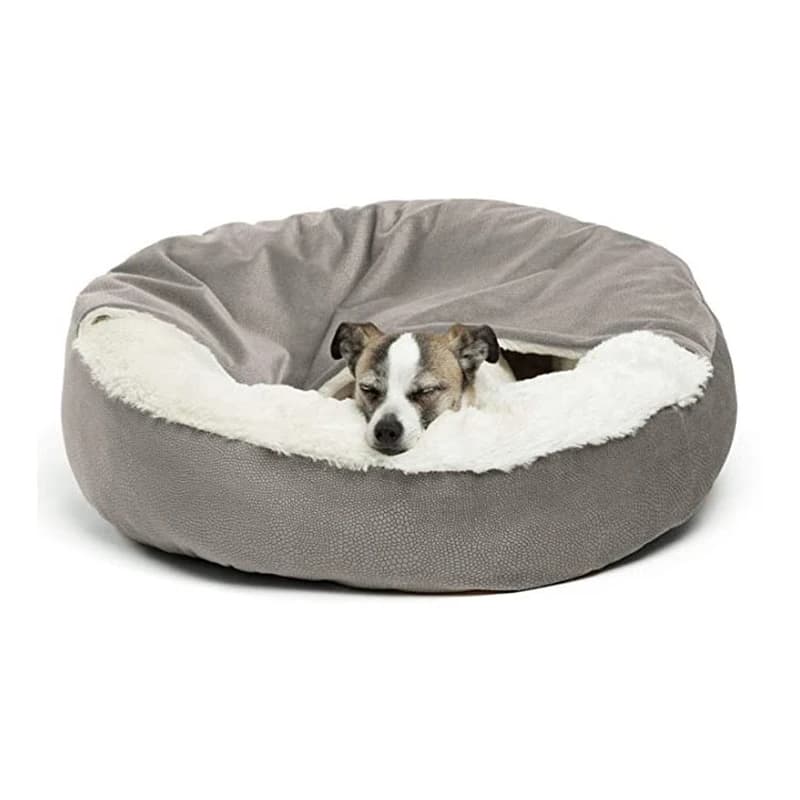 Orthopedic Dog Bed with Hooded Blanket