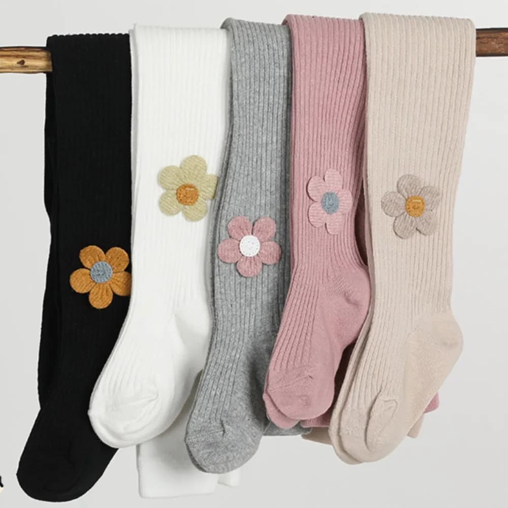 Girls Knitted Cotton Tights Open File