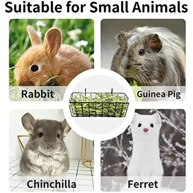 Metal Hay Rack for Rabbits and Guinea Pigs