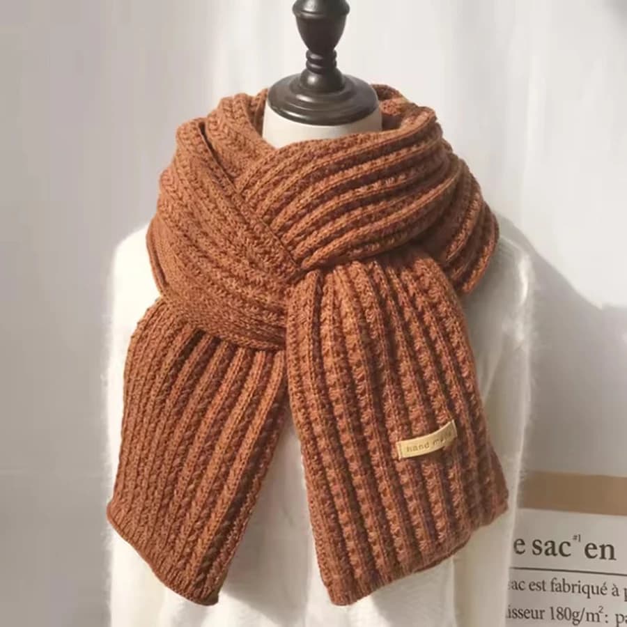 Thick Cable Knit Winter Scarf