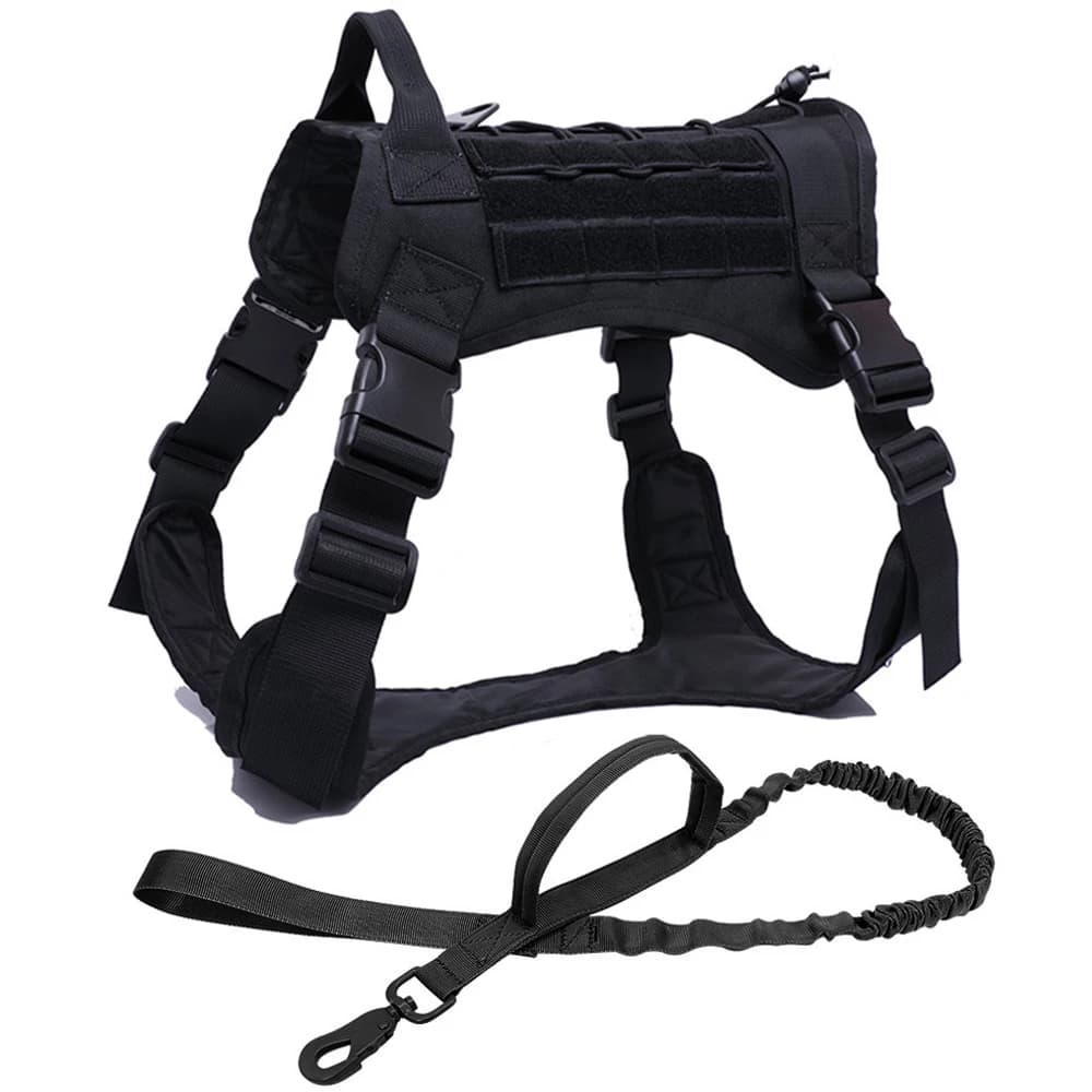 Tactical Dog Harness with MOLLE System