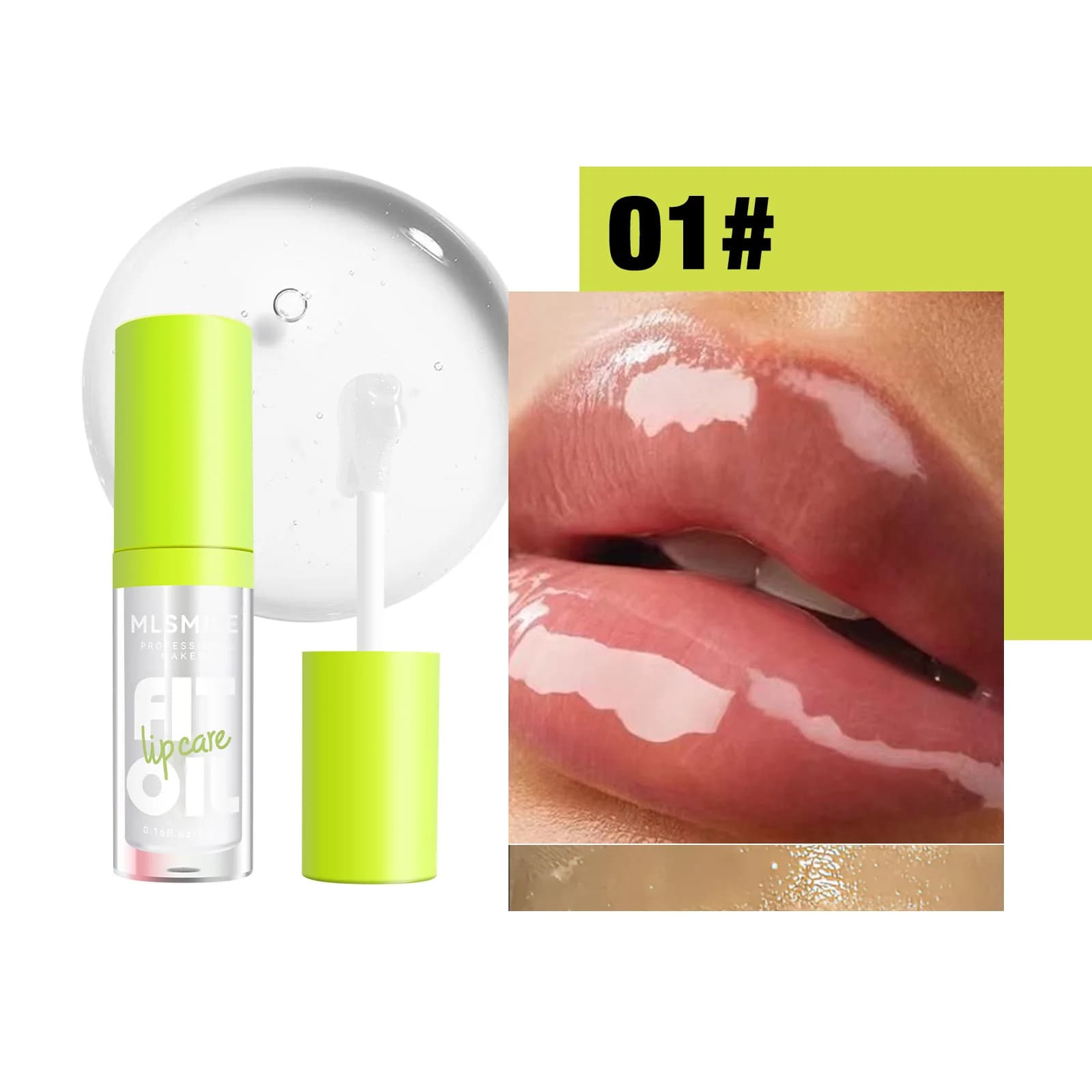 Glossy Lip Care Oil, 8 Available Shades, Hydrate And Soften Lips, Create Plump Dewy Lip Look, Comfortable All‑day Wearing