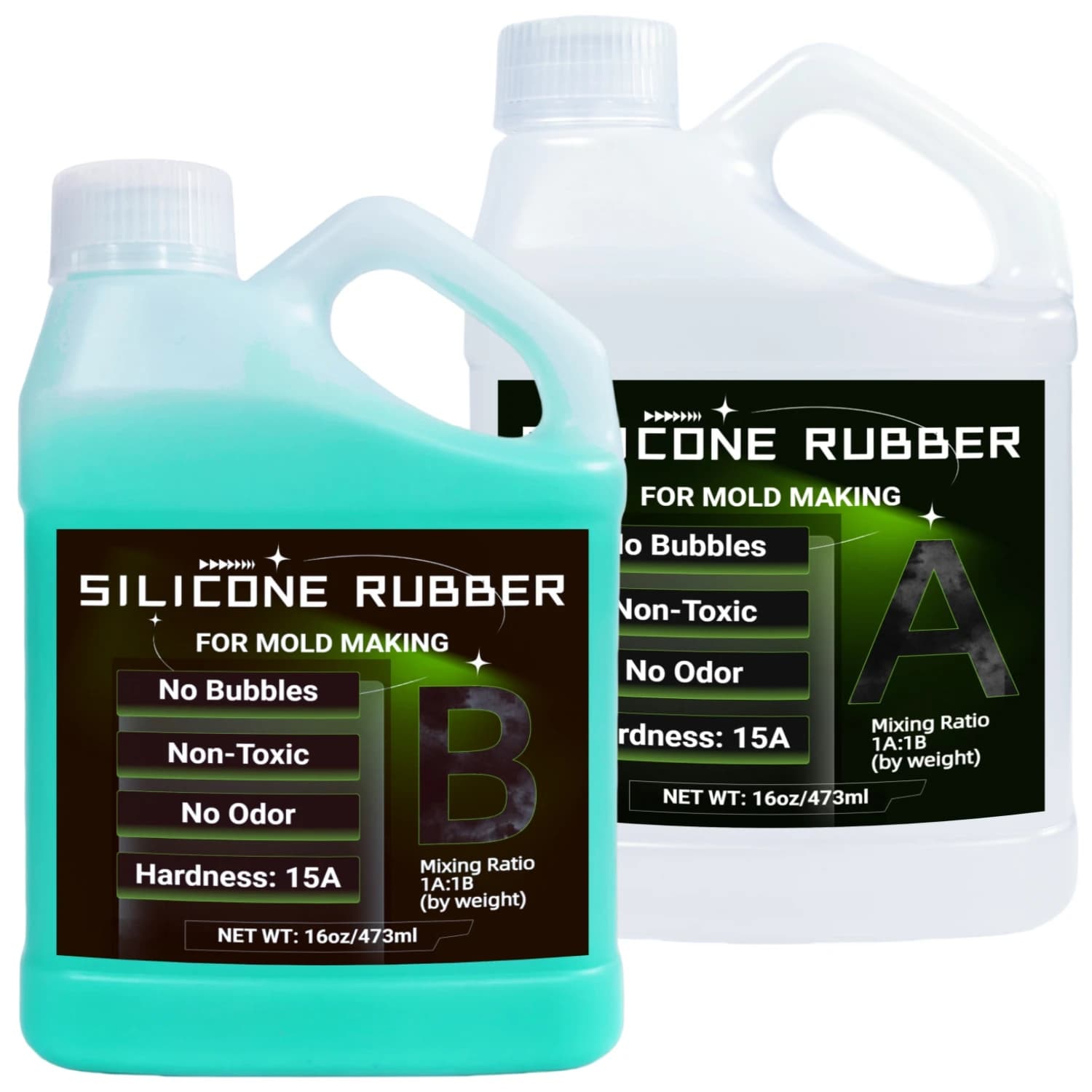 Silicone Mold Making Kit  Non-Toxic Liquid Mold Making Silicone - Super Elastic Molding Silicone - Suitable for 3D Molds