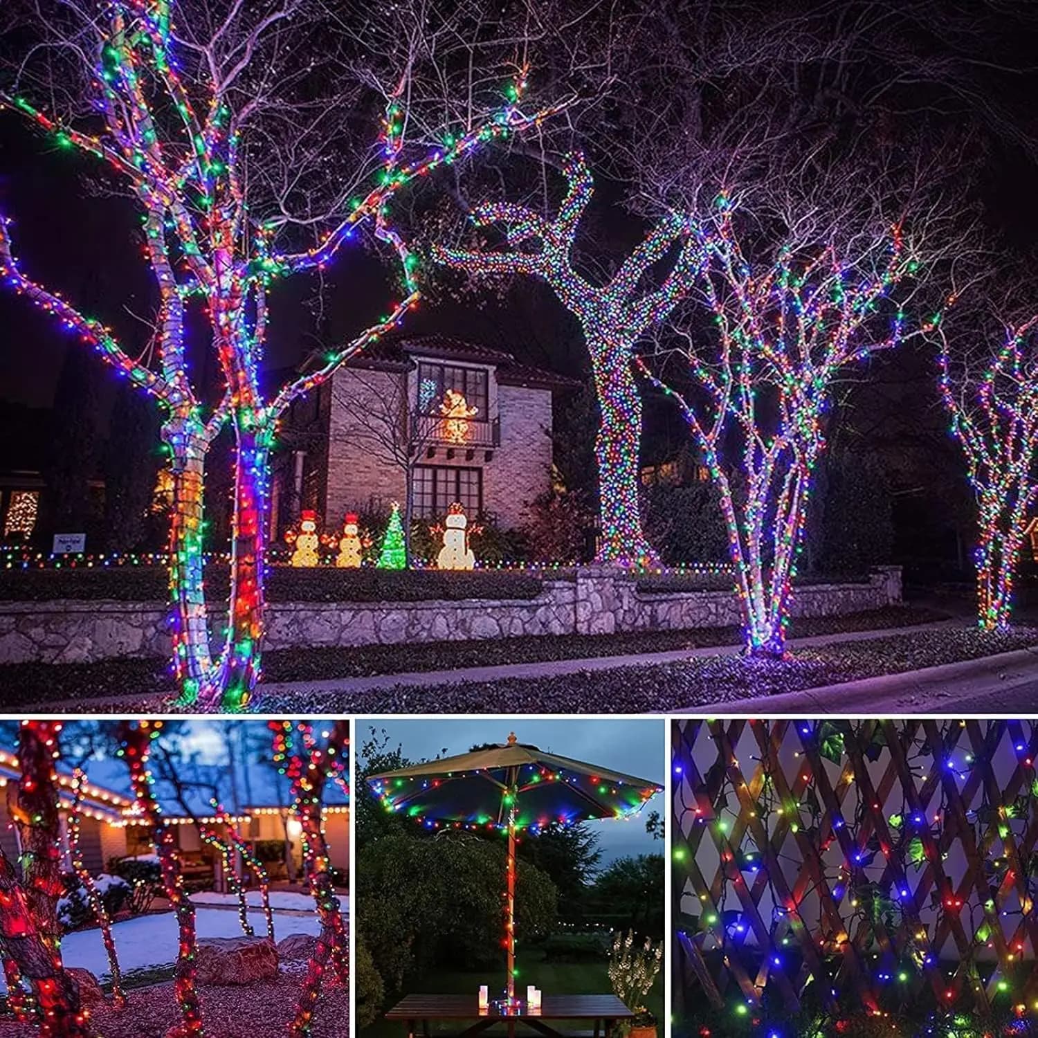 Solar LED String Lights 300 Count 8 Mode