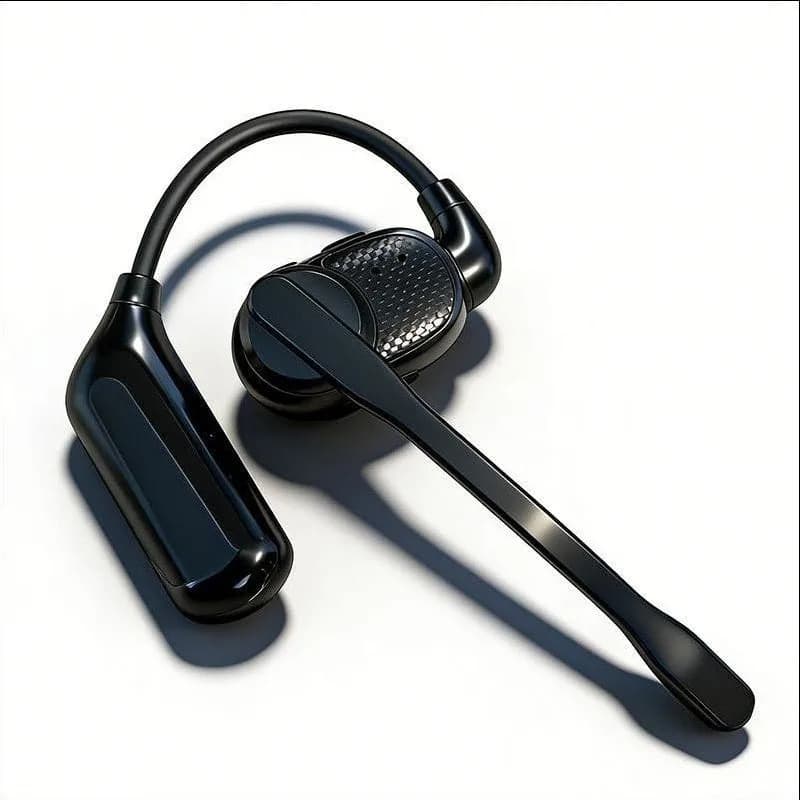 Open Ear Wireless Earpiece with Built-in Microphone