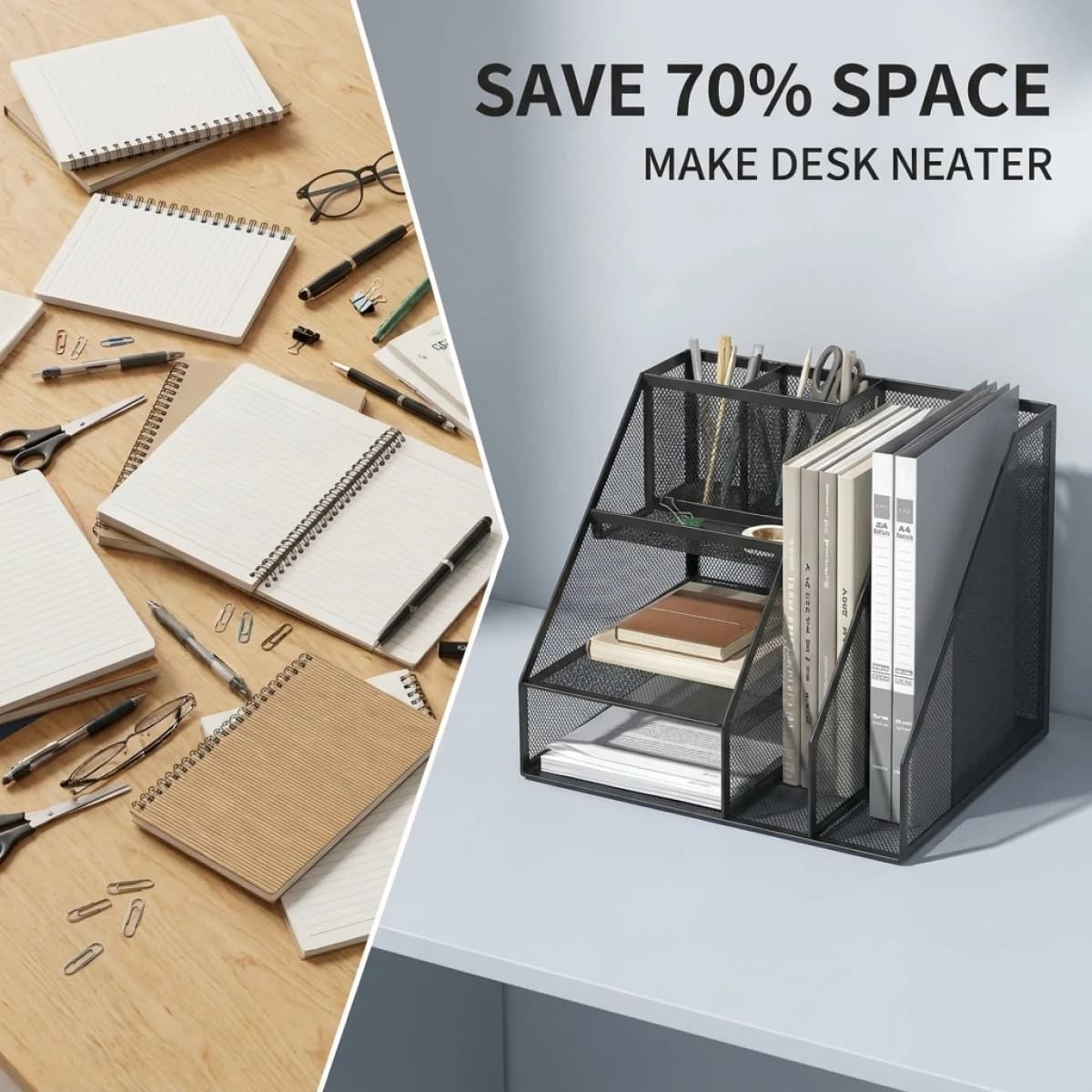 A4 Desk File Organizer Rack