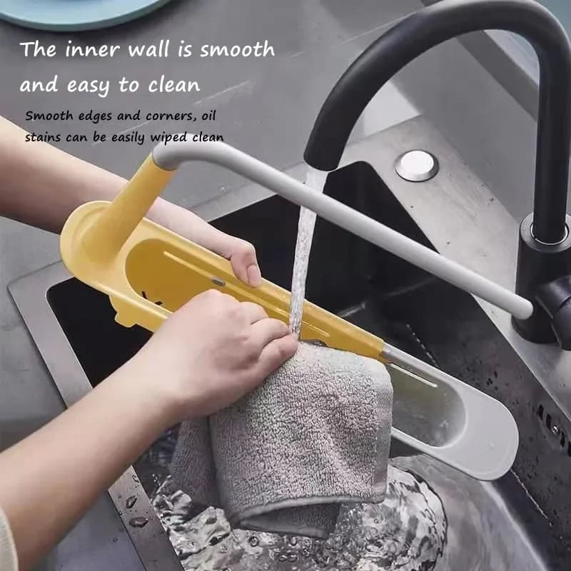 Kitchen Sink Drain Rack Telescopic Sink Shelf Sinks Organizer Soap Sponge Holder Storage Basket Kitchen Gadgets Accessories Tool