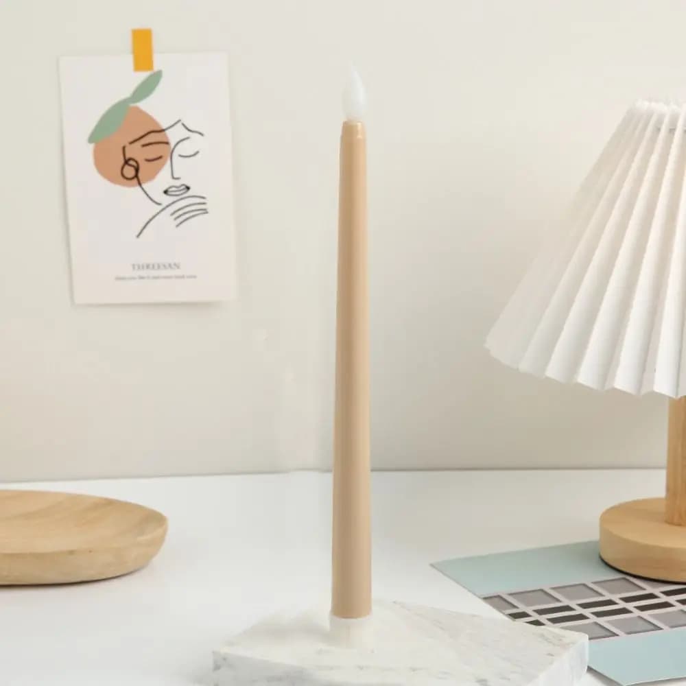LED Flickering Taper Candles