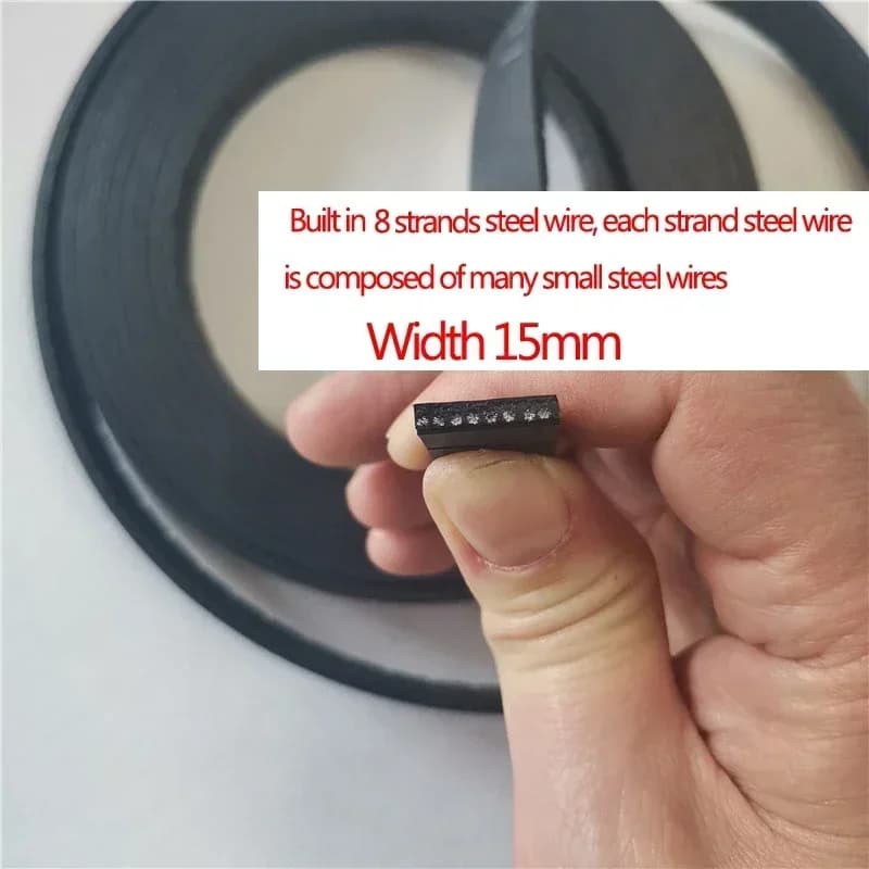 Fitness Equipment Accessories Steel Flat Belt,Ployamide Aramid Belting,Width 10-80mm,Thinkness 3mm, Leg Kicking Machine Belt