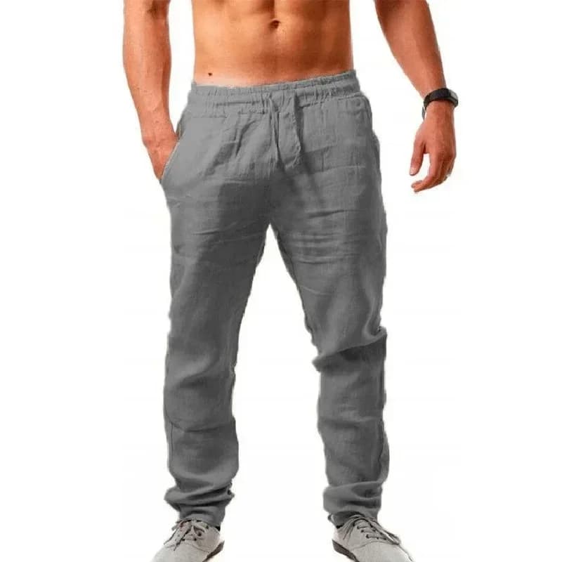 Men's Baggy Cotton Linen Casual Pants