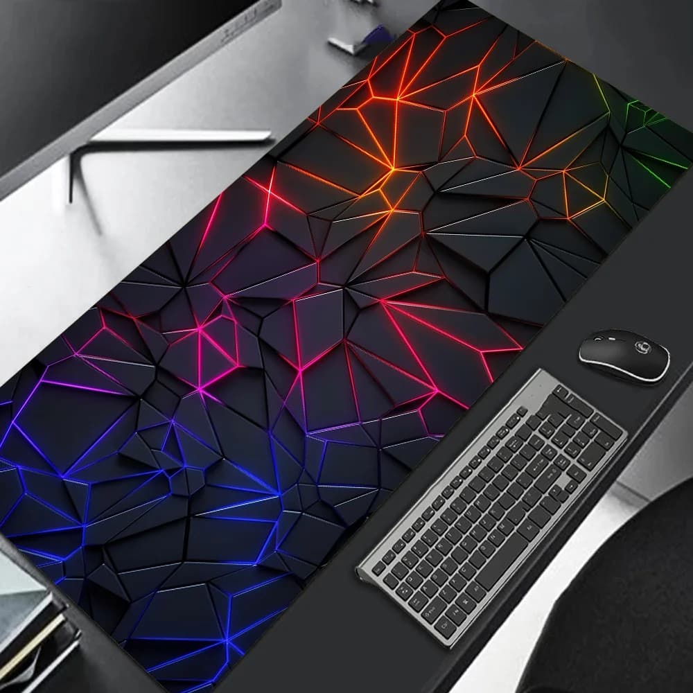 Large Gaming Mouse Pad 90x40 Red Blue Gradient