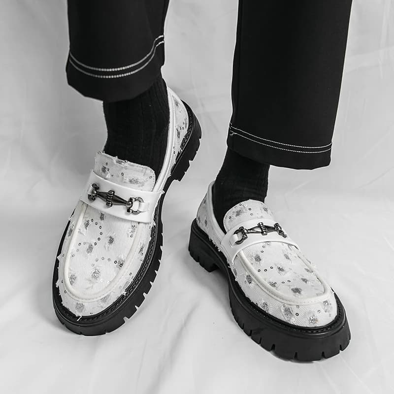 Hot selling thick soled men's shoes Trendy brand designer style Outdoor fashion street walking Daily Young Work Shoes 38-46