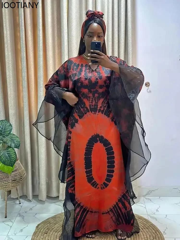 African Ankara Kaftan Maxi Dress