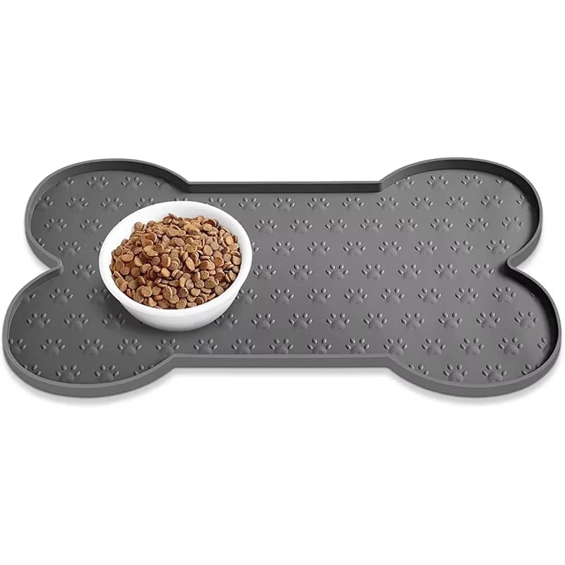 Anti-Slip Pet Feeder Mat with Raised Edges