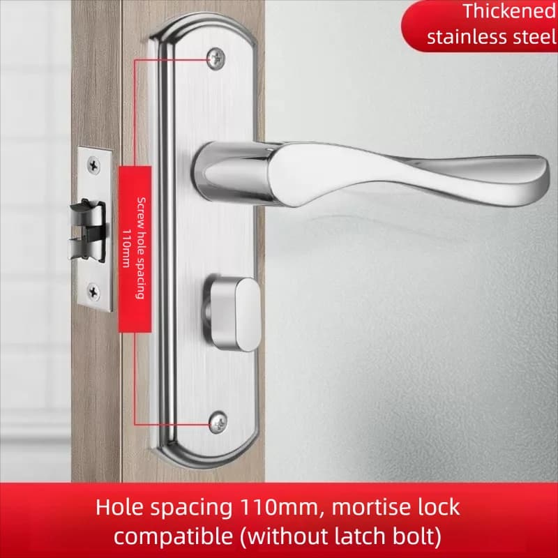 Bathroom Door Lock With Aluminum Alloy Handle