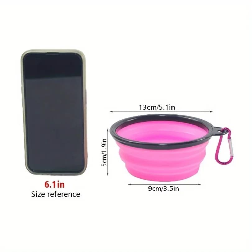 Portable Silicone Dog Folding Bowl