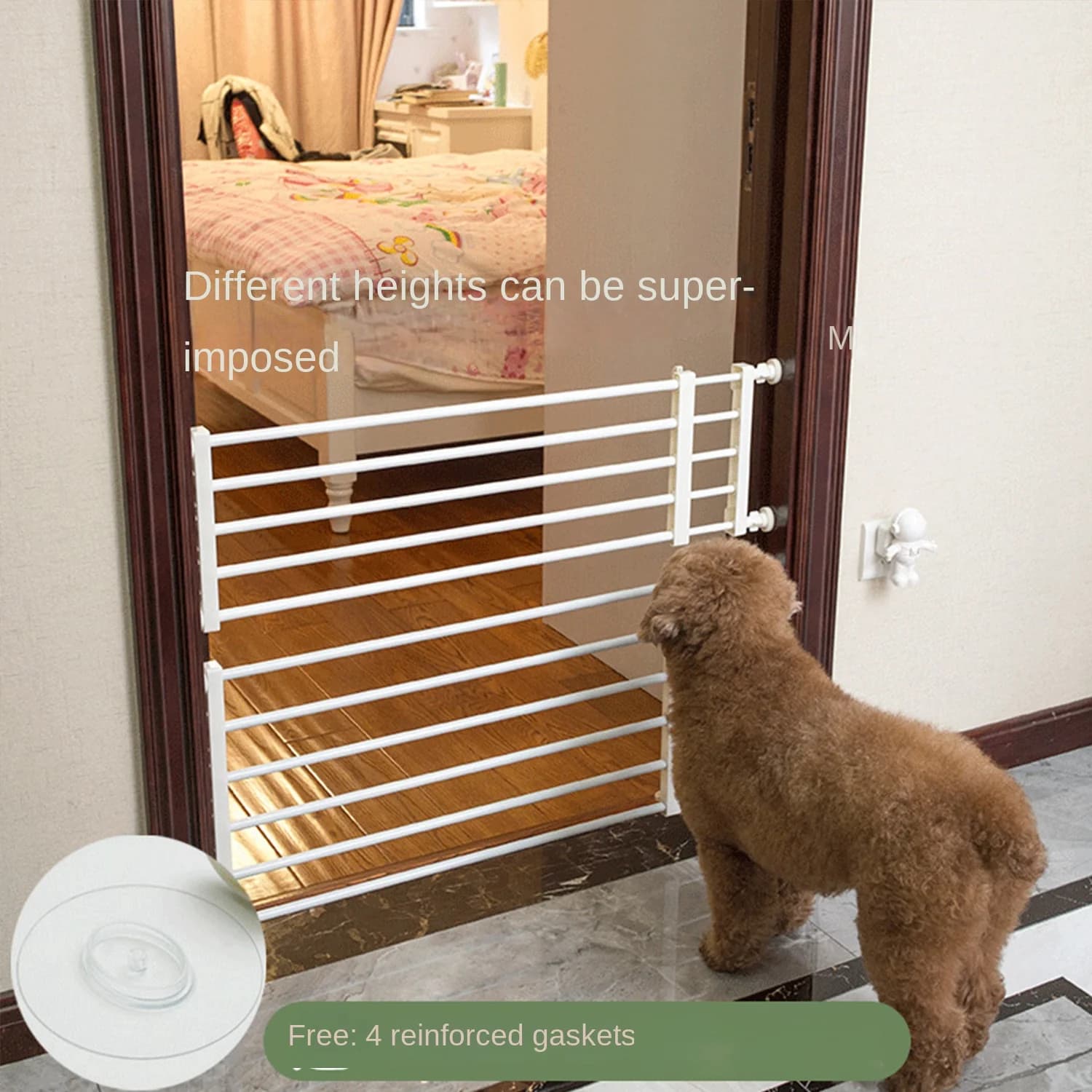 Indoor Pet Barrier Gate for Dogs and Cats