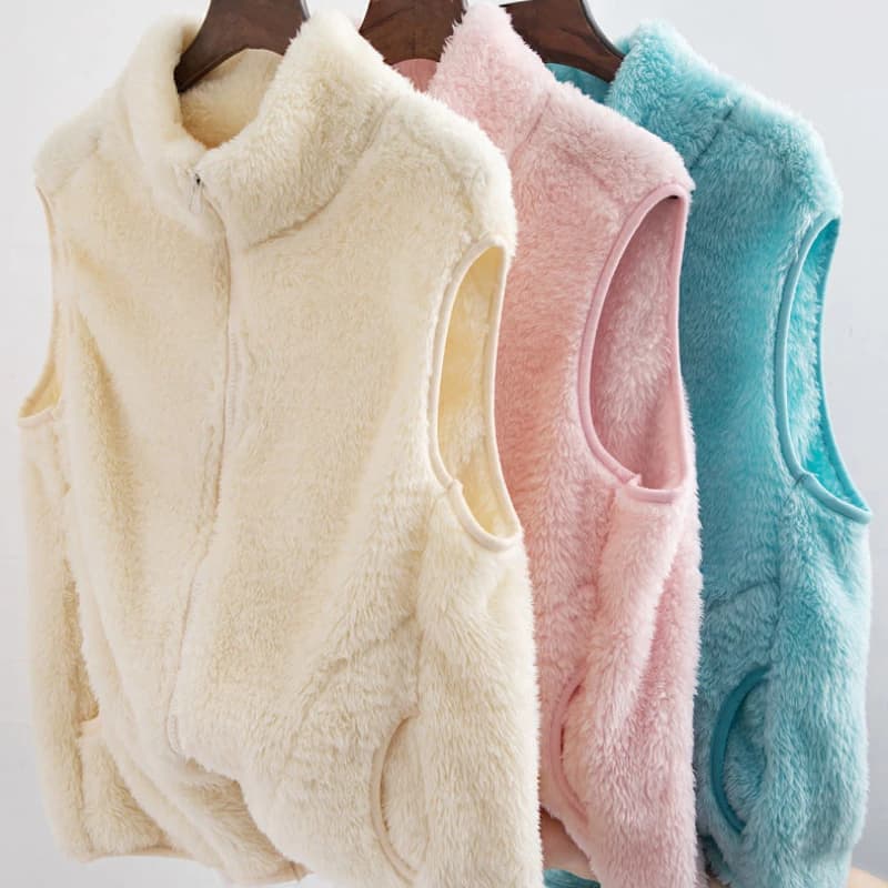 Women's Fleece Vest with Zipper