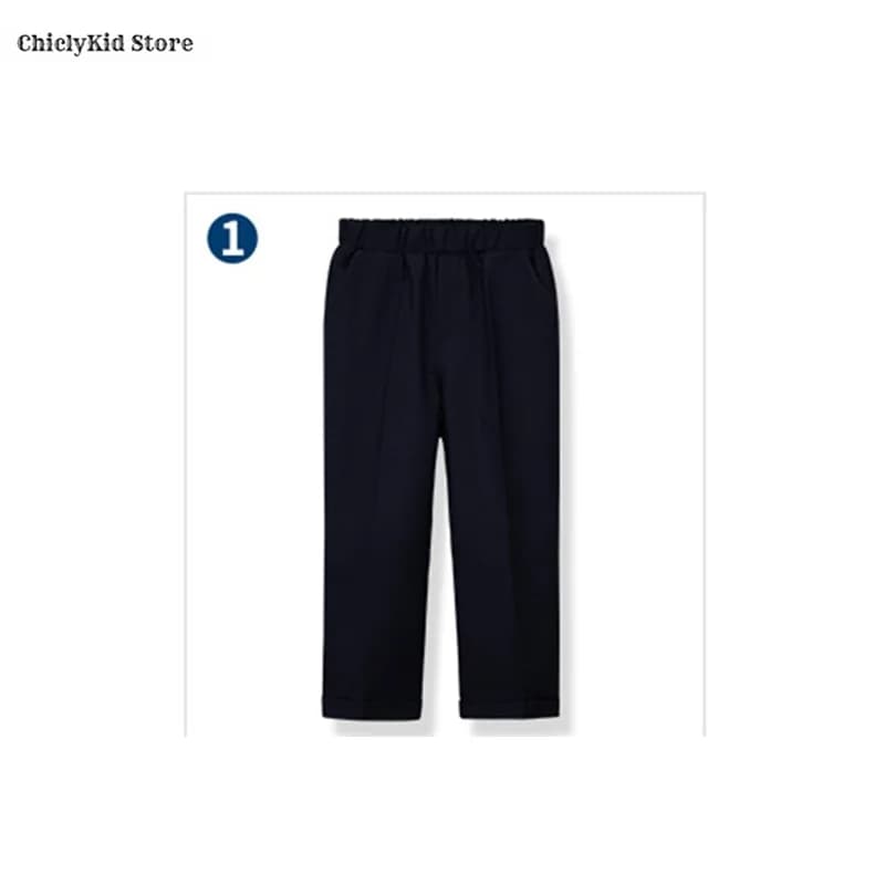 Kids Formal Uniform Blazer Pants Skirt Tie Set
