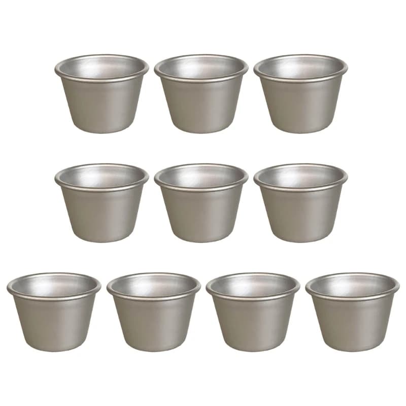 Nonstick Aluminum Muffin and Tart Molds, Pack of 10
