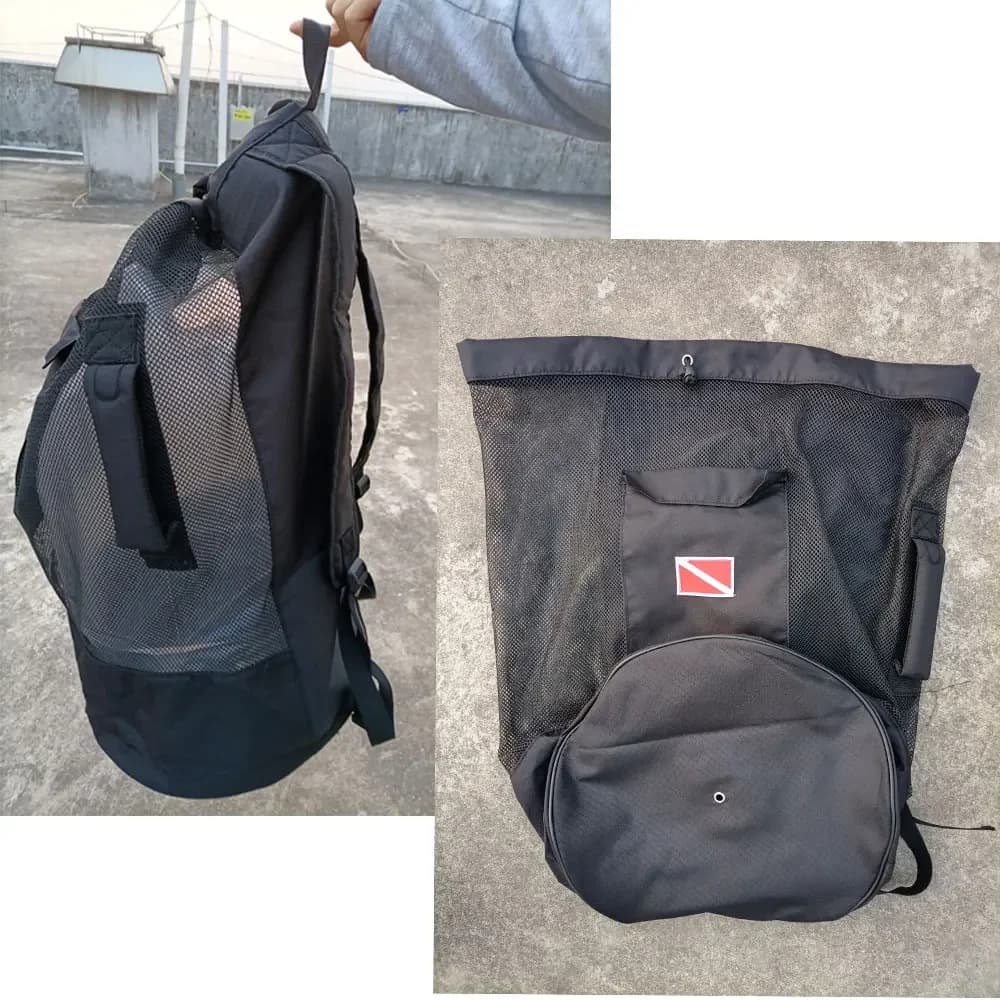 Scuba Diving Mesh Backpack Dry Bag