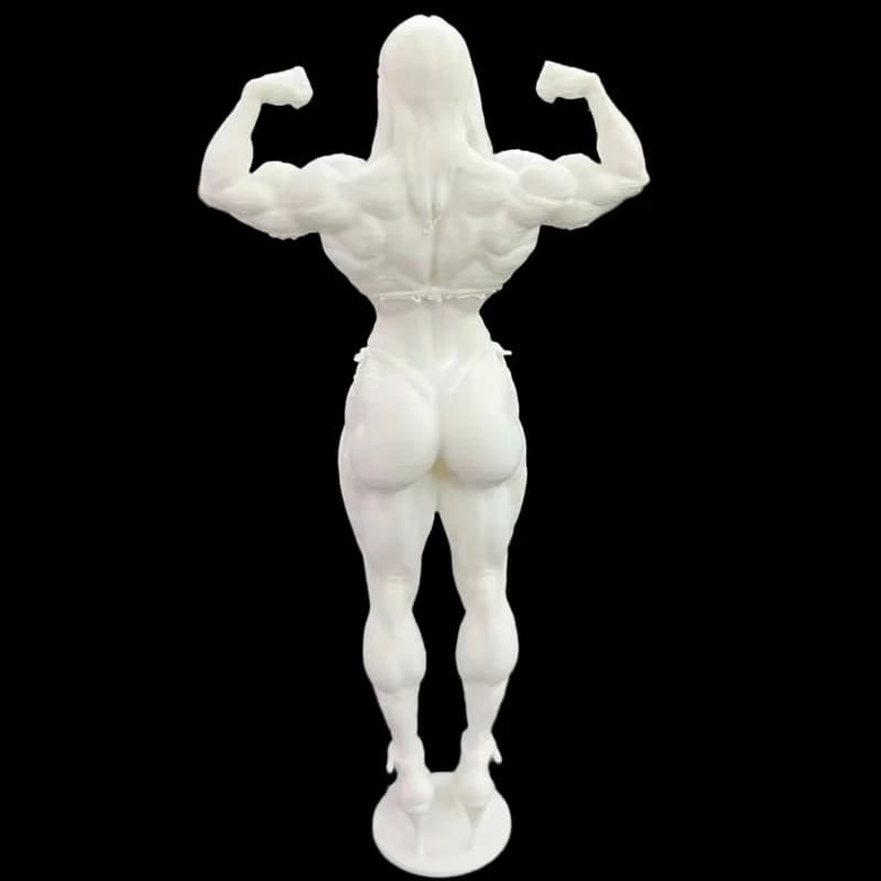 Fitness Muscle Female Figure Exquisite Room Desktop Ornament Collectible Practice Model Doll Ideal Present For Handmade Lovers