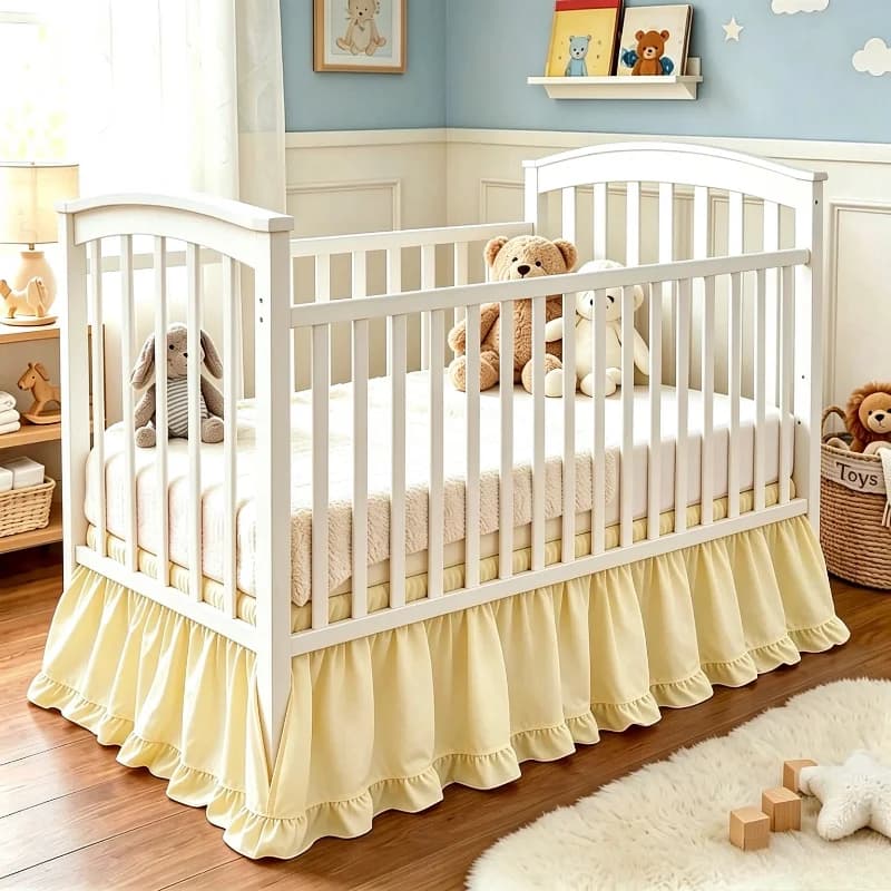 Crib Skirt with 16 Inch Drop