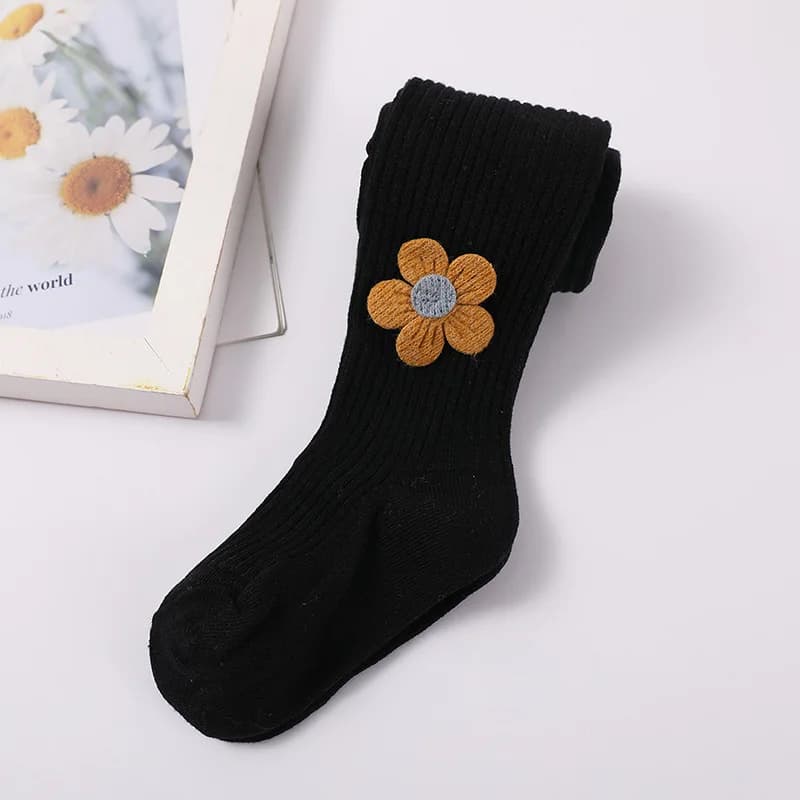 Girls Knitted Cotton Tights Open File