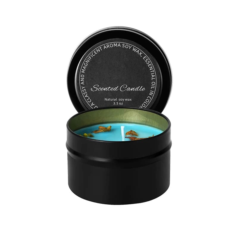 Soy Wax Scented Candle in Iron Can