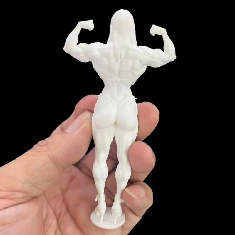 Fitness Muscle Female Figure Exquisite Room Desktop Ornament Collectible Practice Model Doll Ideal Present For Handmade Lovers