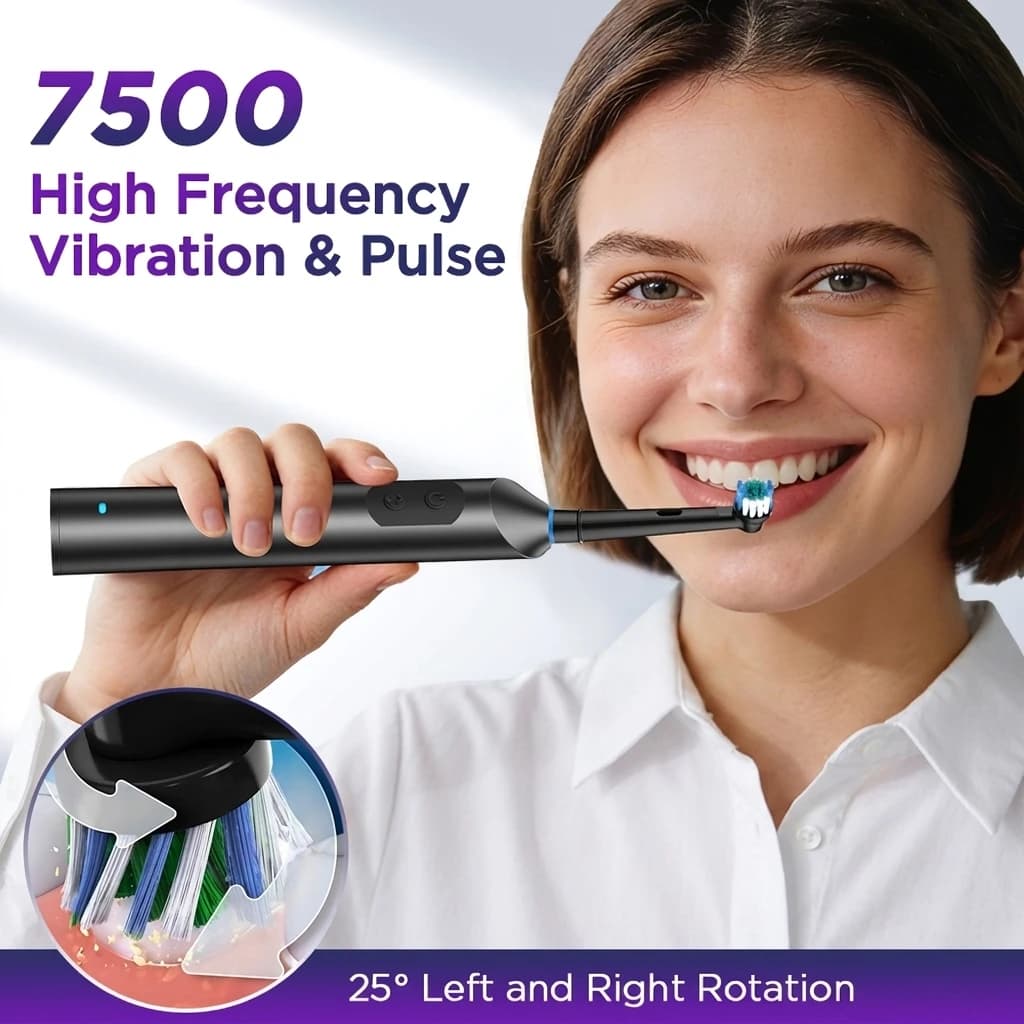 Electric Toothbrush 5-Mode Rotating Rechargeable IPX7