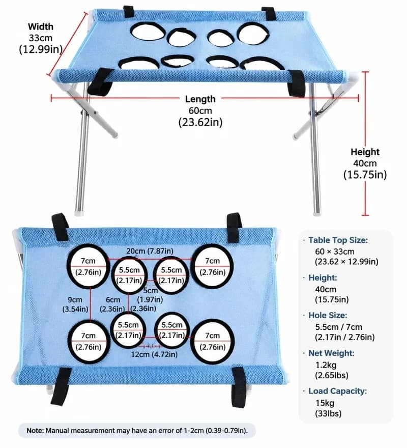 Portable Folding Pet Bath Grooming Bed