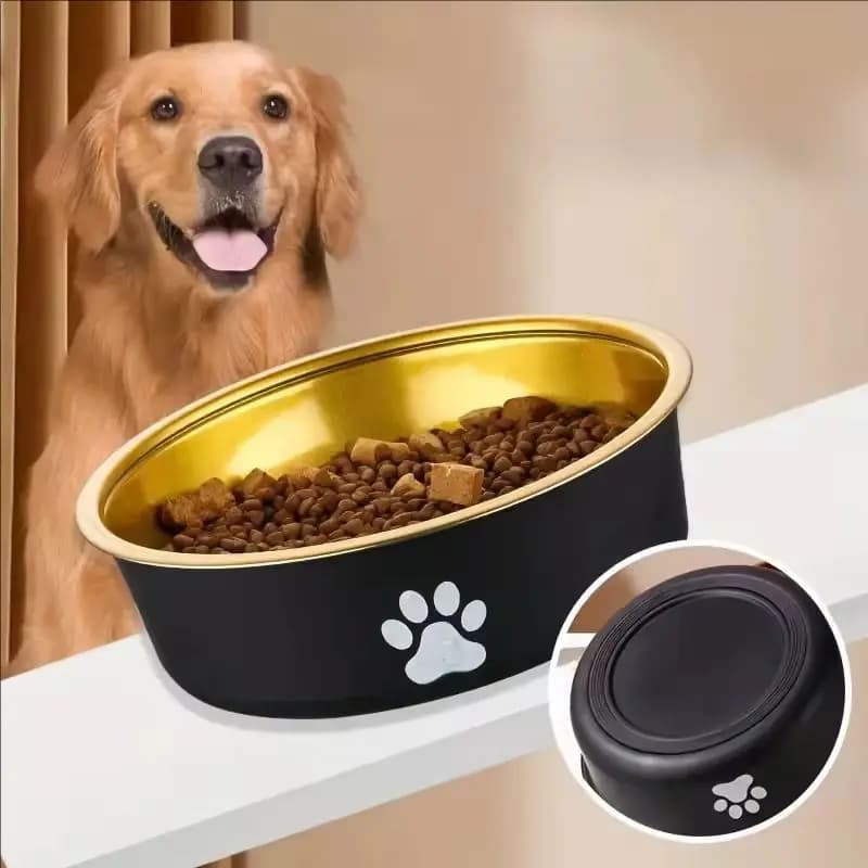 Stainless Steel Non-Slip Pet Bowl Set