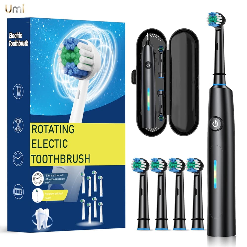 Electric Toothbrush 5 Modes Waterproof Rotary