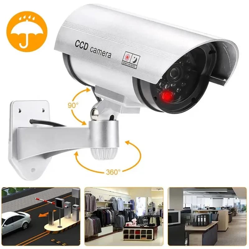 Fake Security Camera with Adjustable Mount