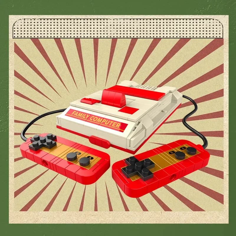Retro Tech Building Blocks Set